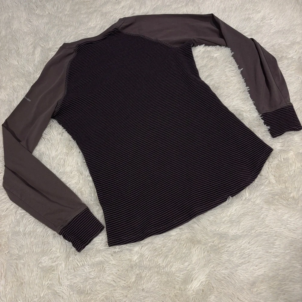Columbia Womens Thermal Waffle Knit Long Sleeve pullover Shirt Size XL - Picture 8 of 11